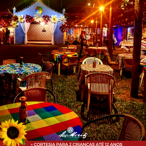 Arraiá Junino Festa de São João Vermelho Xadrez Post para Instagram (Cartaz (A3 retrato)) (1)